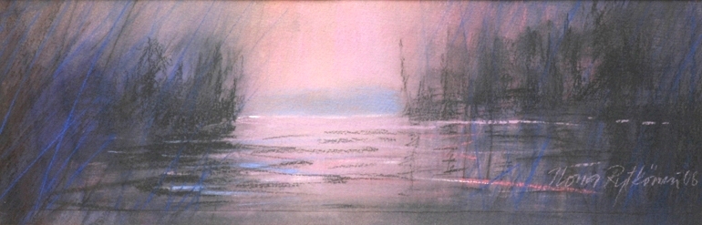 Vettä pitkin, pastelli, 2006